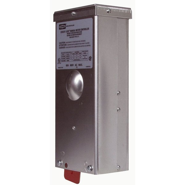 Hubbell Wiring Device-Kellems Switches and Lighting Controls, Industrial Grade, Switched Enclosures, Motor Disconnects, Enclosure Only, For 30, 40 and 60A Aluminum, NEMA 3R HBL16R90
